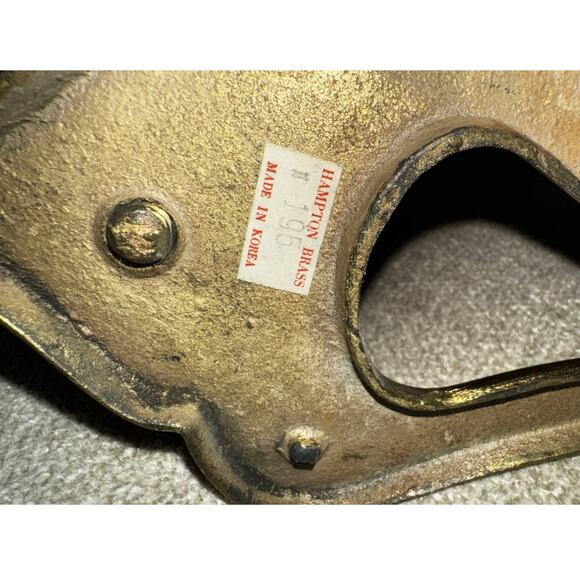 Set of 2 Vintage MCM Solid Brass Wall 11”L - Picture 2 of 2